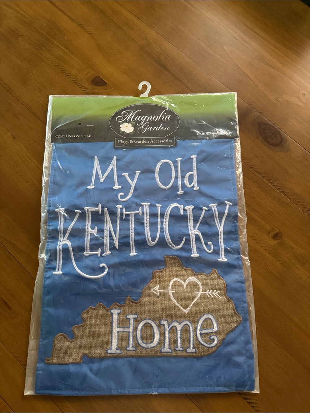 Magnolia Blue "My Old Kentucky Home" Decorative Garden Flag